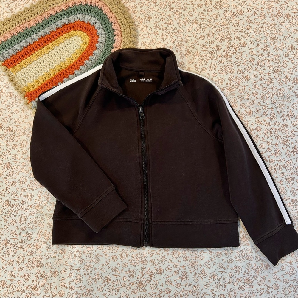 Zara Kids Relaxed Fit Zip Up Super Soft Sweater Size 8/9